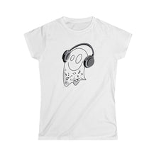 Load image into Gallery viewer, Ghost with Headphones Women&#39;s T-shirt
