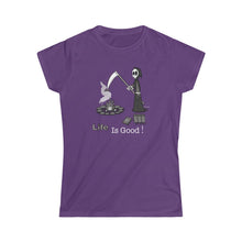 Load image into Gallery viewer, Life is Good! Grim Reaper Women&#39;s T-shirt
