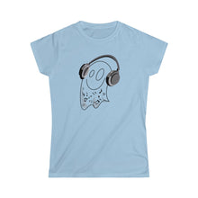 Load image into Gallery viewer, Ghost with Headphones Women&#39;s T-shirt
